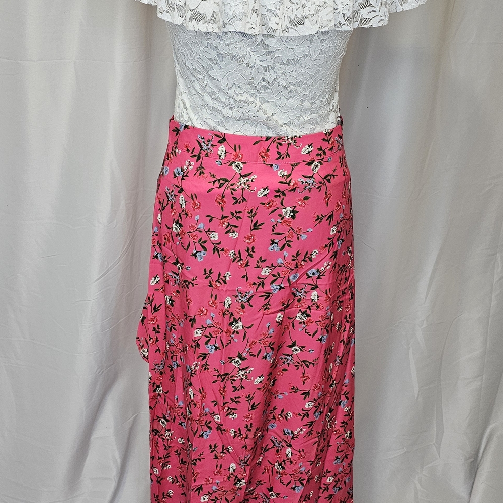 Floral Pink Women's Skirt - Picture 5 of 5